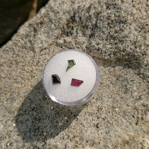 Mettle and Silver Geometric Tsavorite